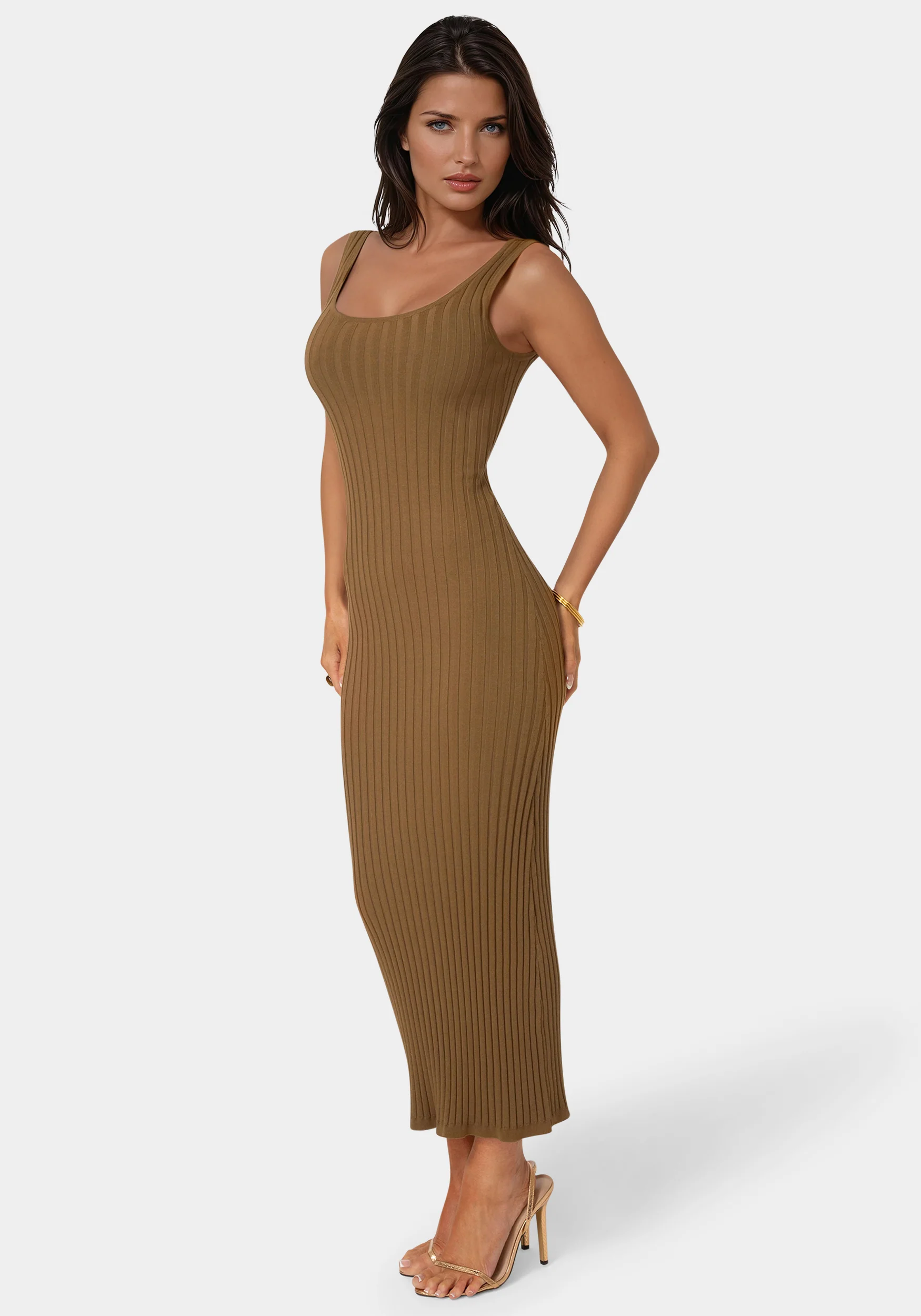 Crochet U-Neck Maxi Dress - Image 2