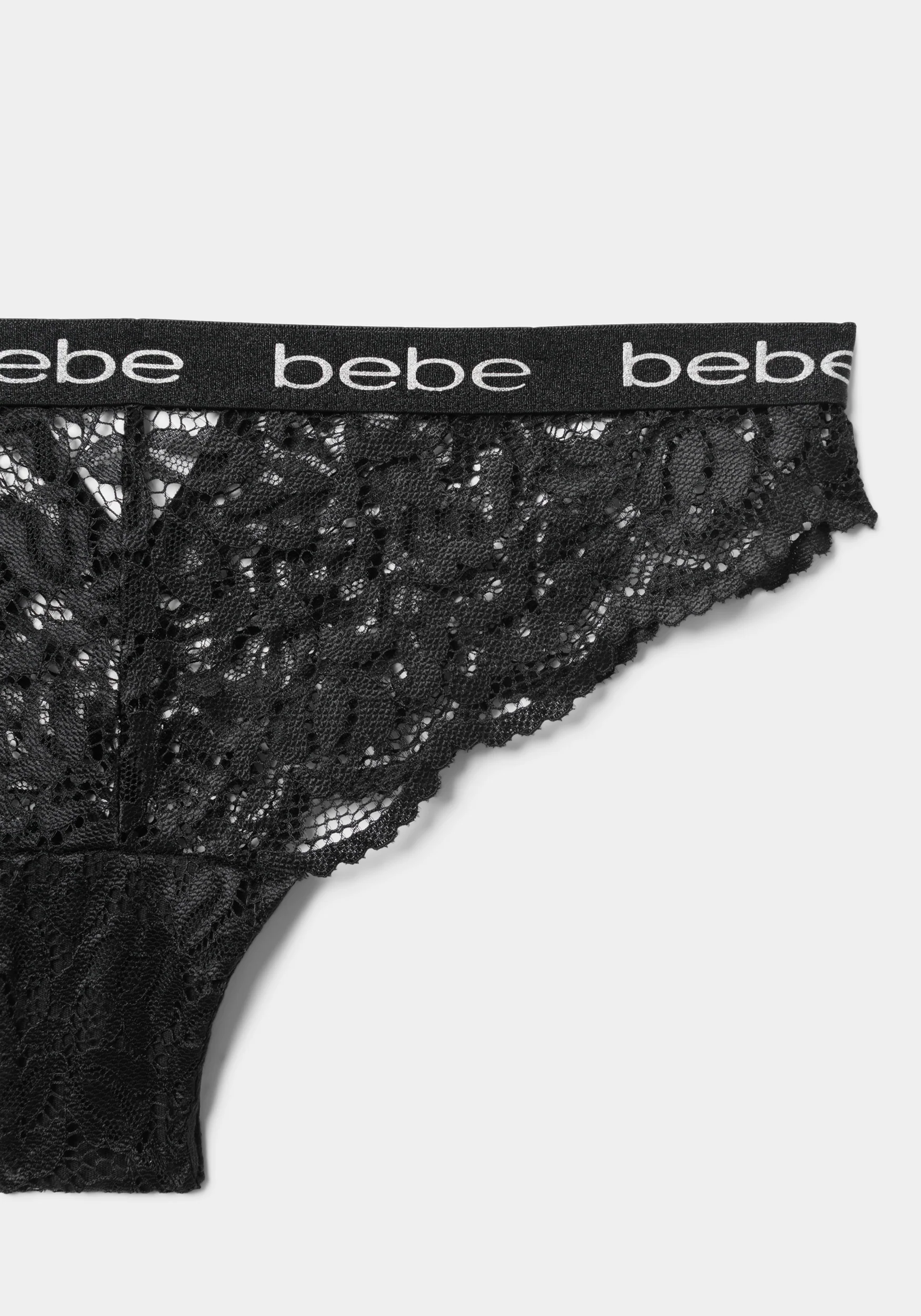 Five Pack Lace Tanga Set With Back Cut Out Detail - Image 3