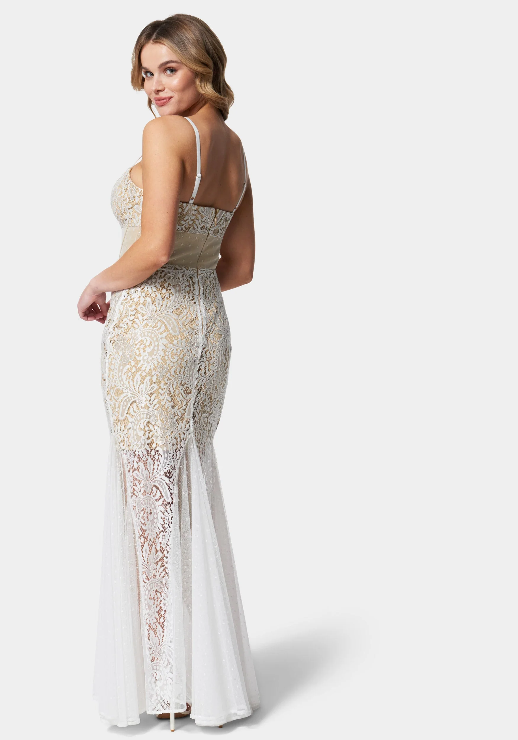 Lace Corset Mermaid Gown - Image 3