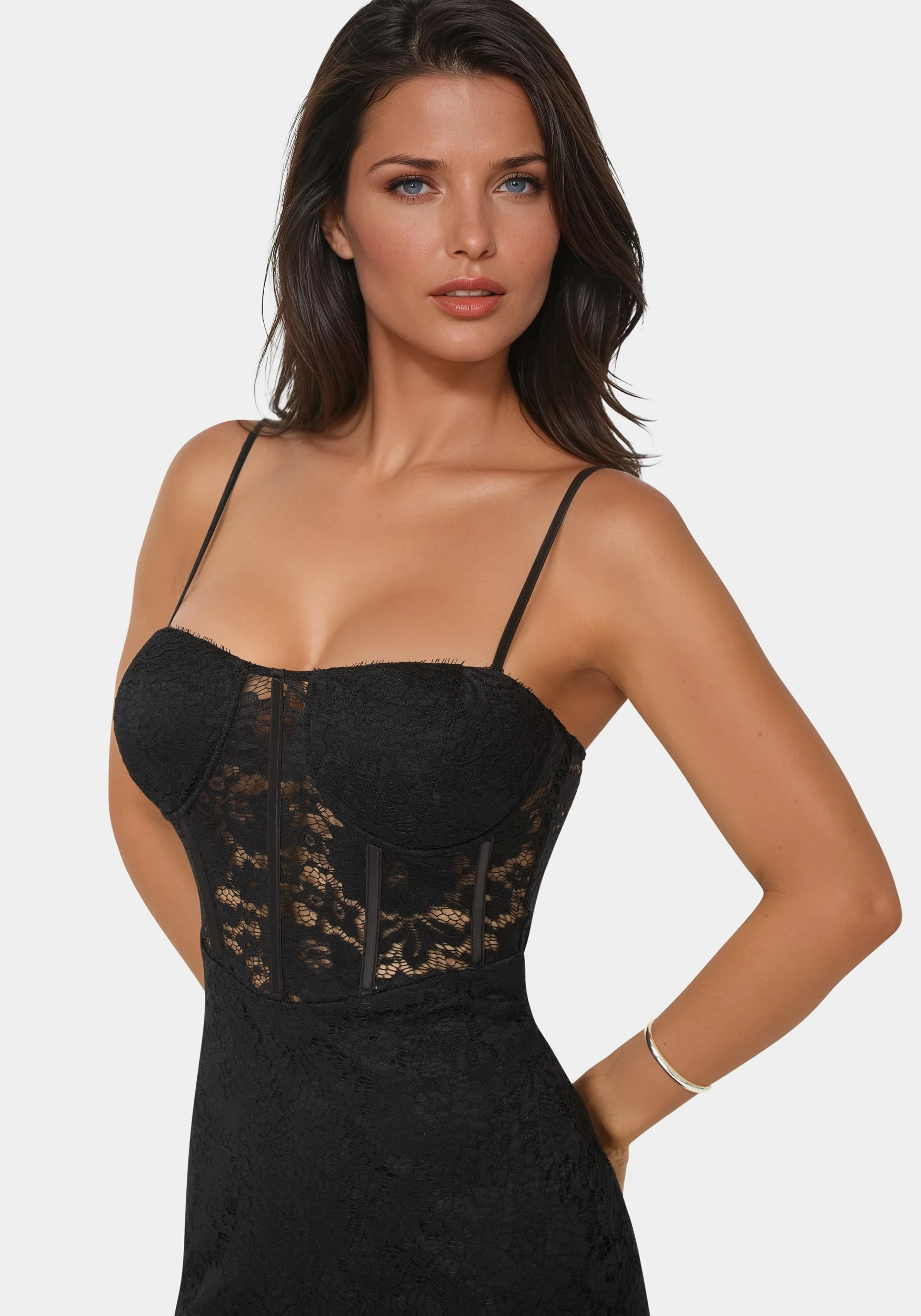 Lace Corset Midi Dress - Image 4