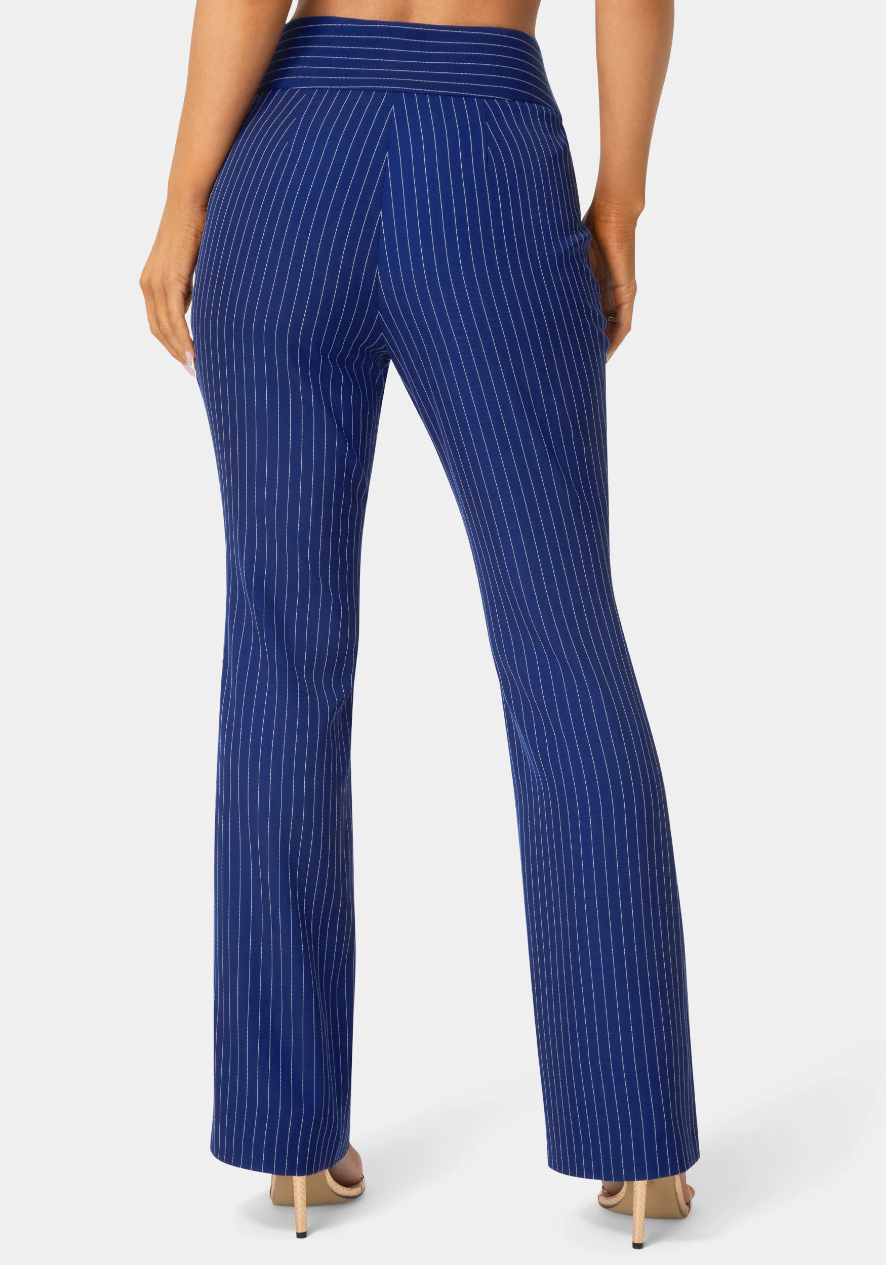 Mid Rise Stripe Mini Bootcut Leg Pant - Image 5