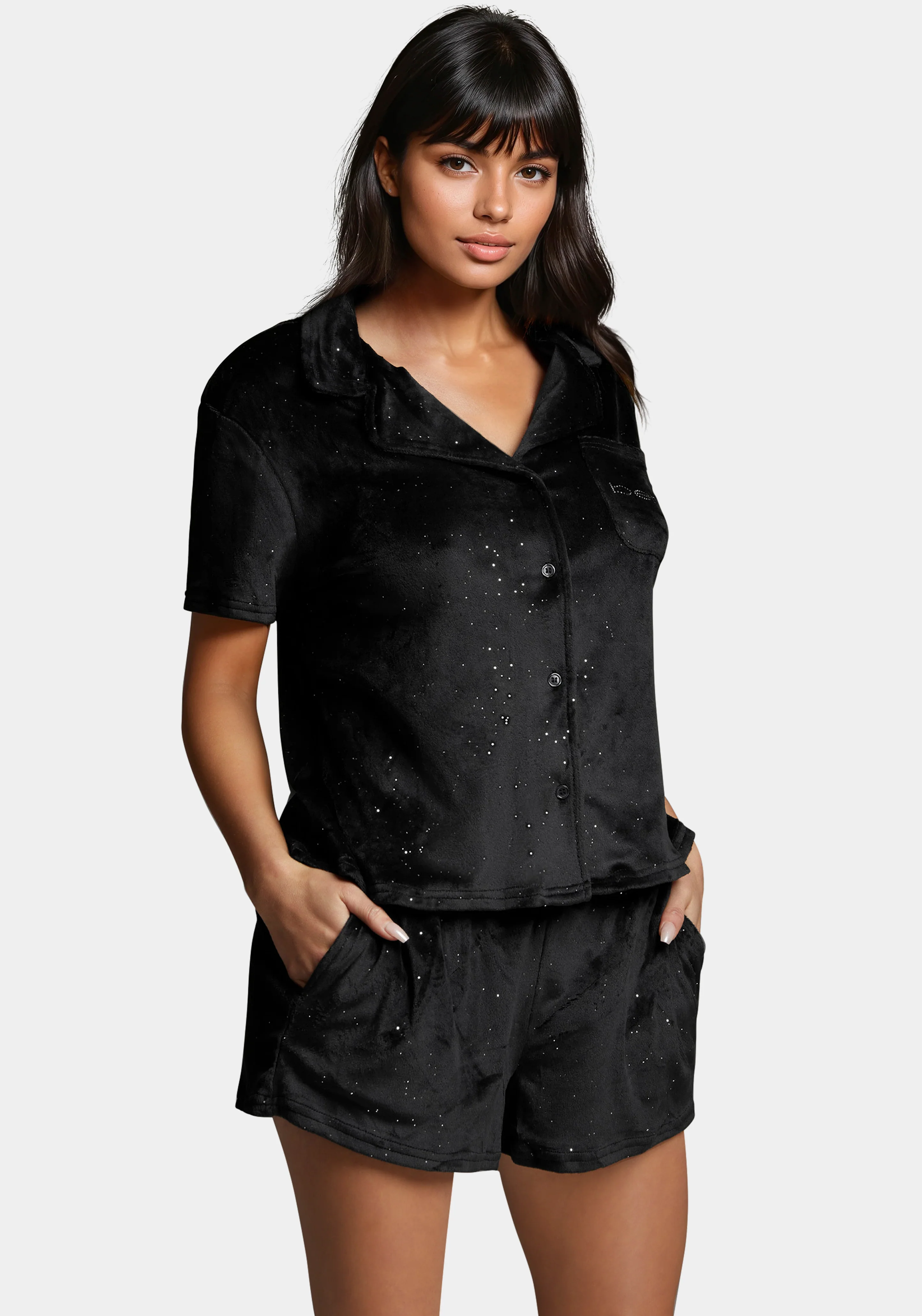 Mirror Paper Notch Short Sleeve Set - Image 2
