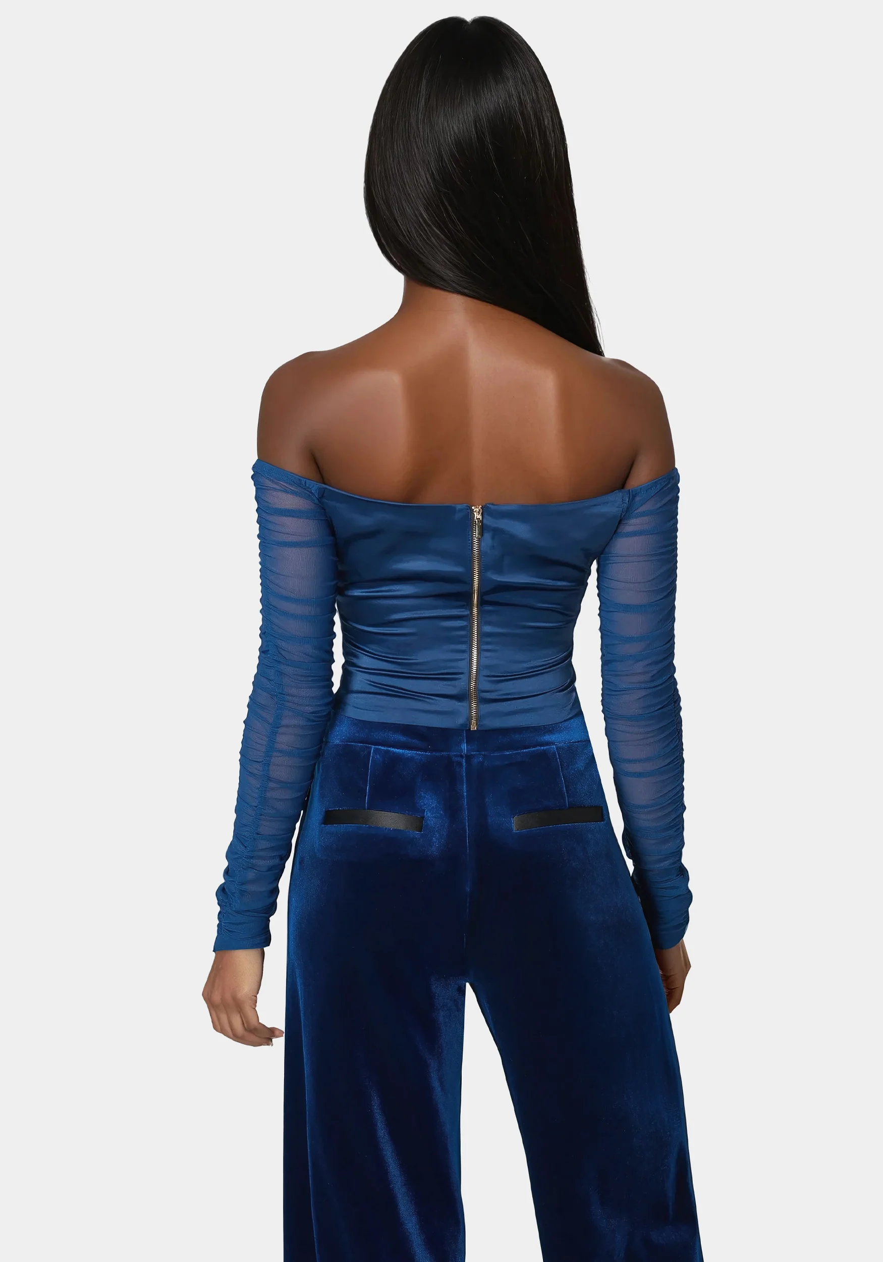 Off Shoulder Satin Corset - Image 3