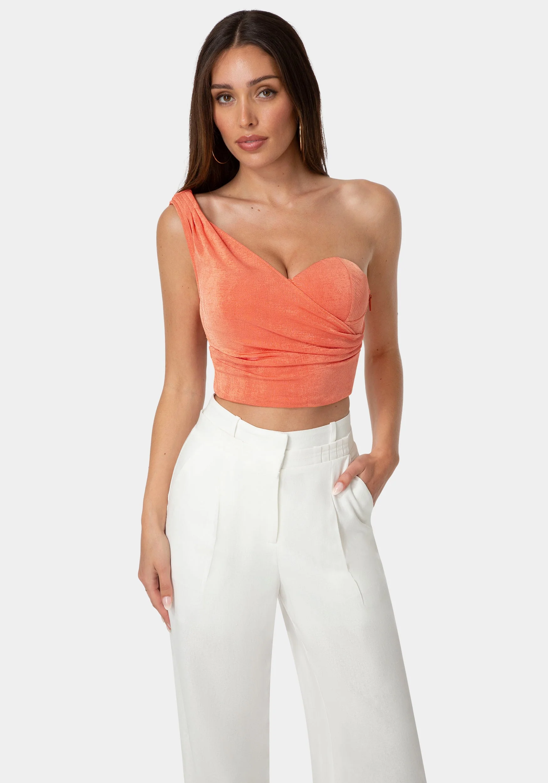 One Shoulder Bustier Top - Image 2
