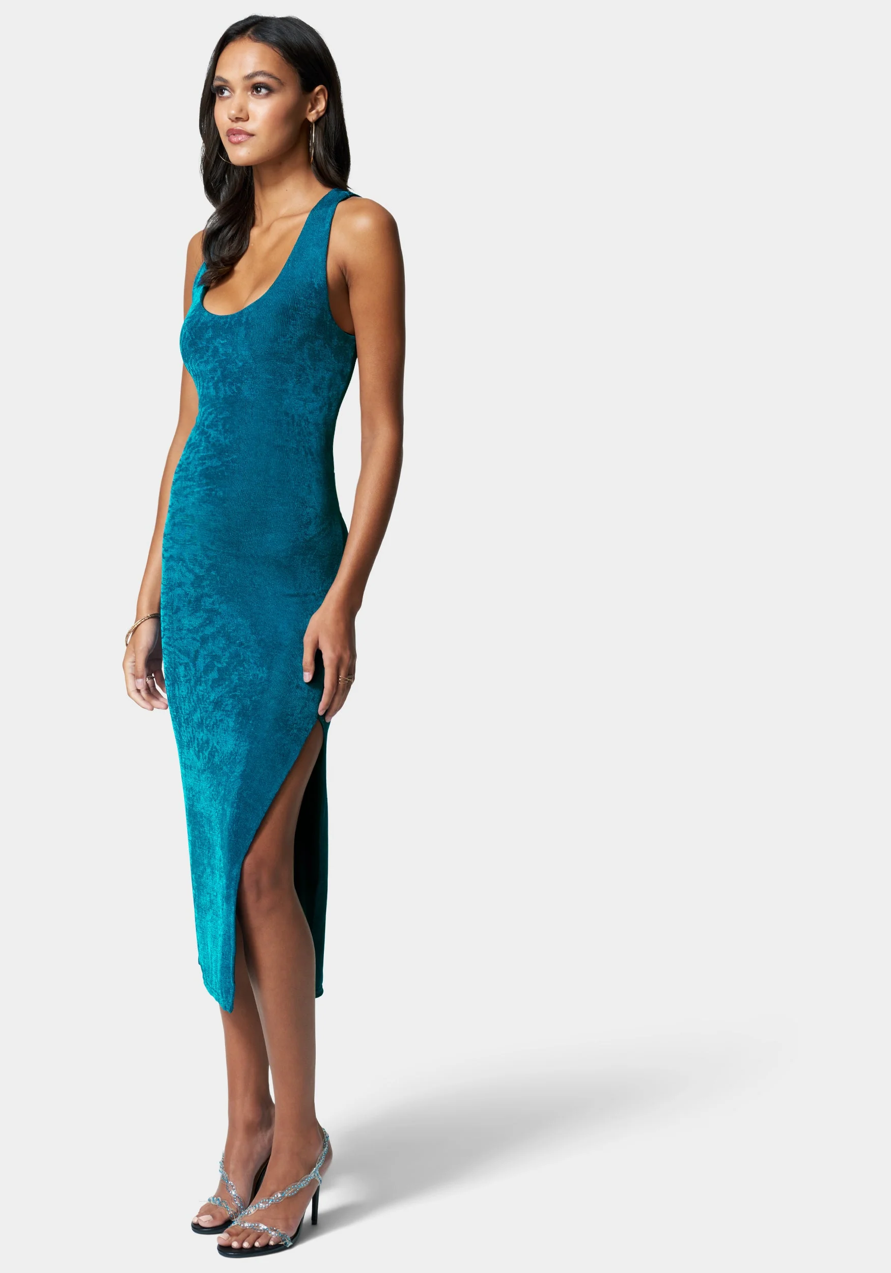 Open Back Slinky Knit Dress - Image 2