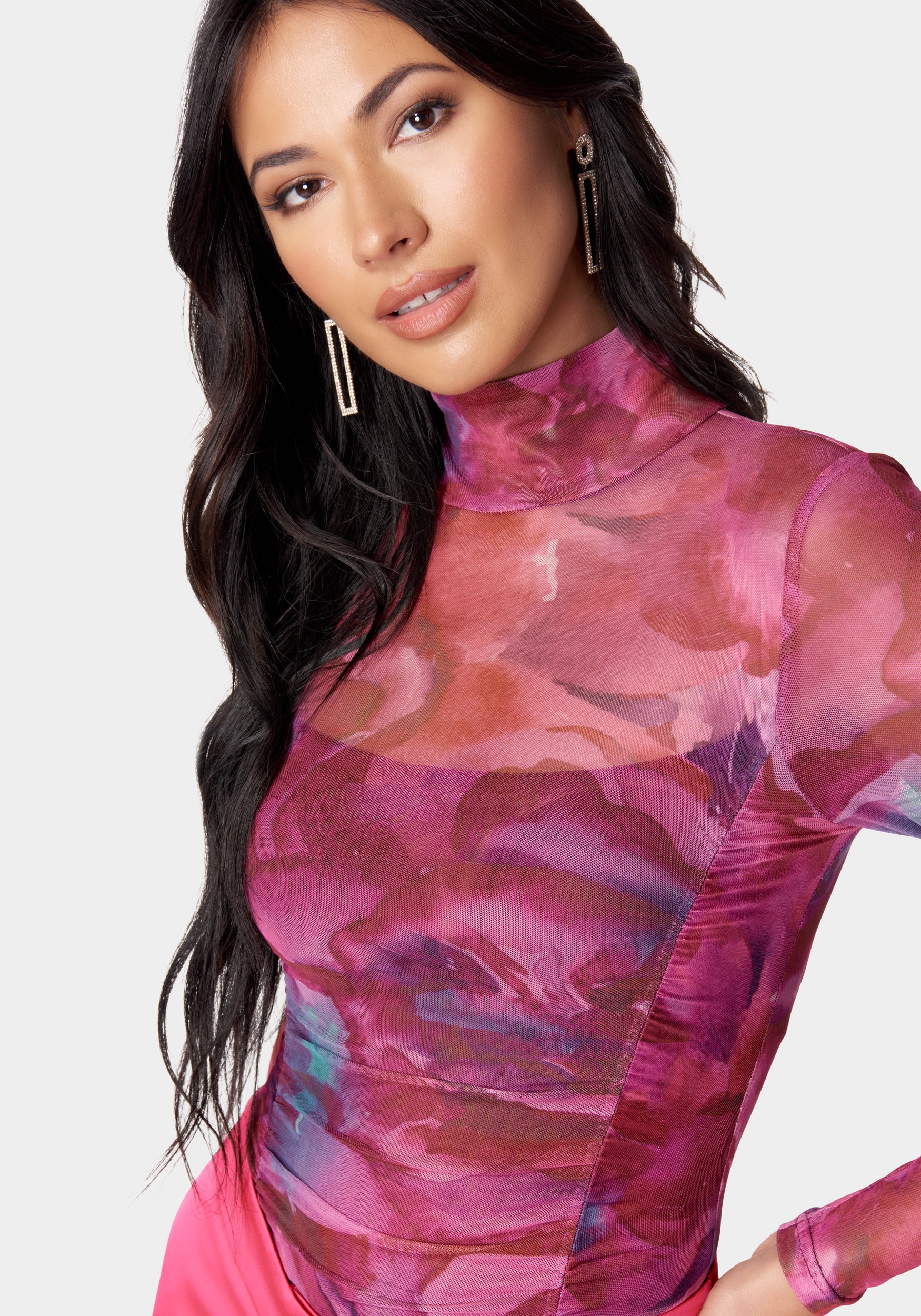 Printed Ruched Bodysuit - Image 4