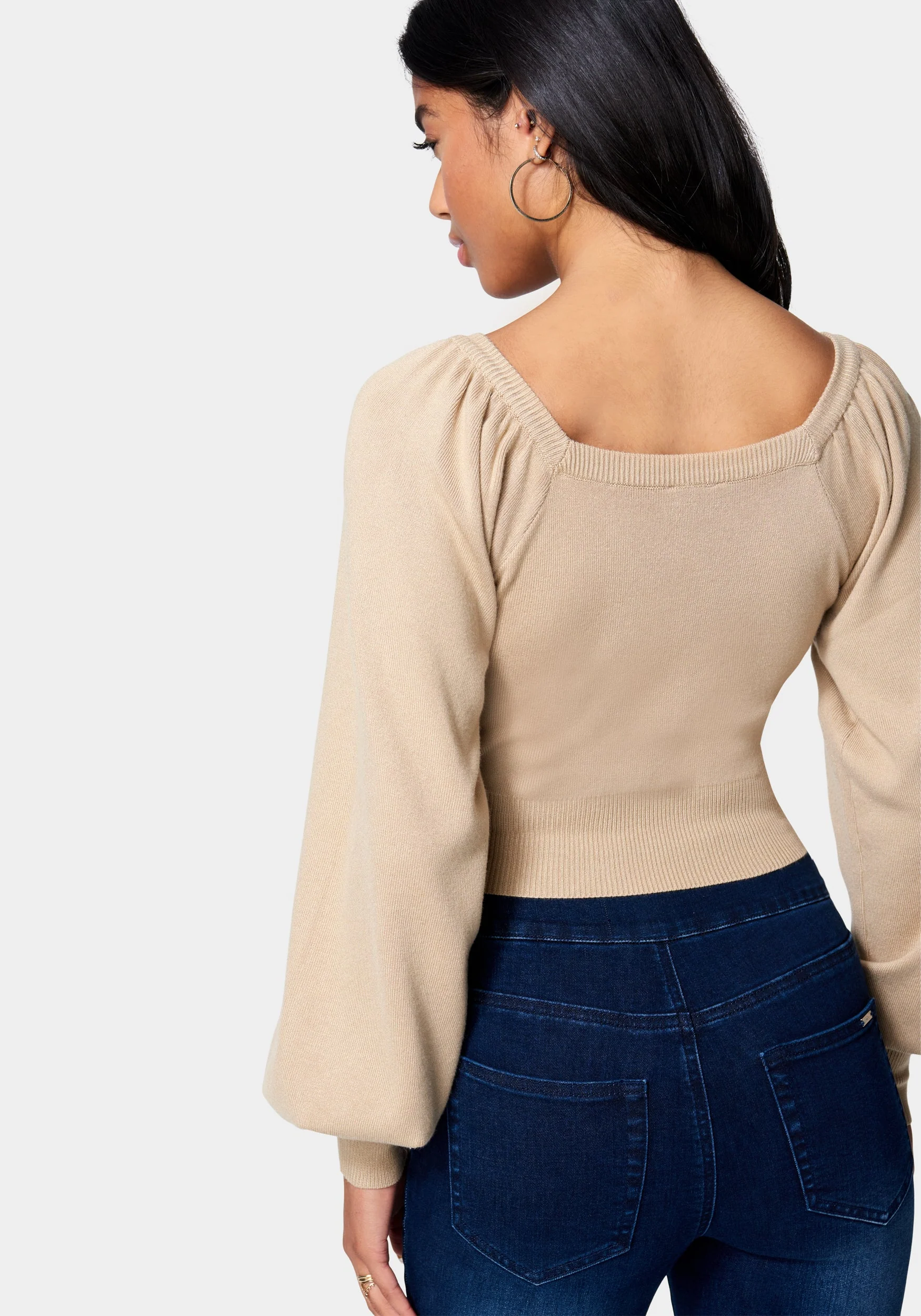 Puff Sleeve Sweater - Image 3