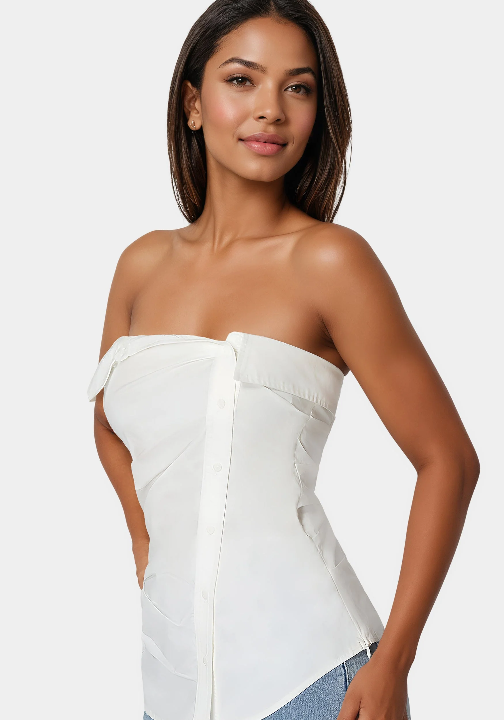 Ruched Asymmetric Top - Image 4