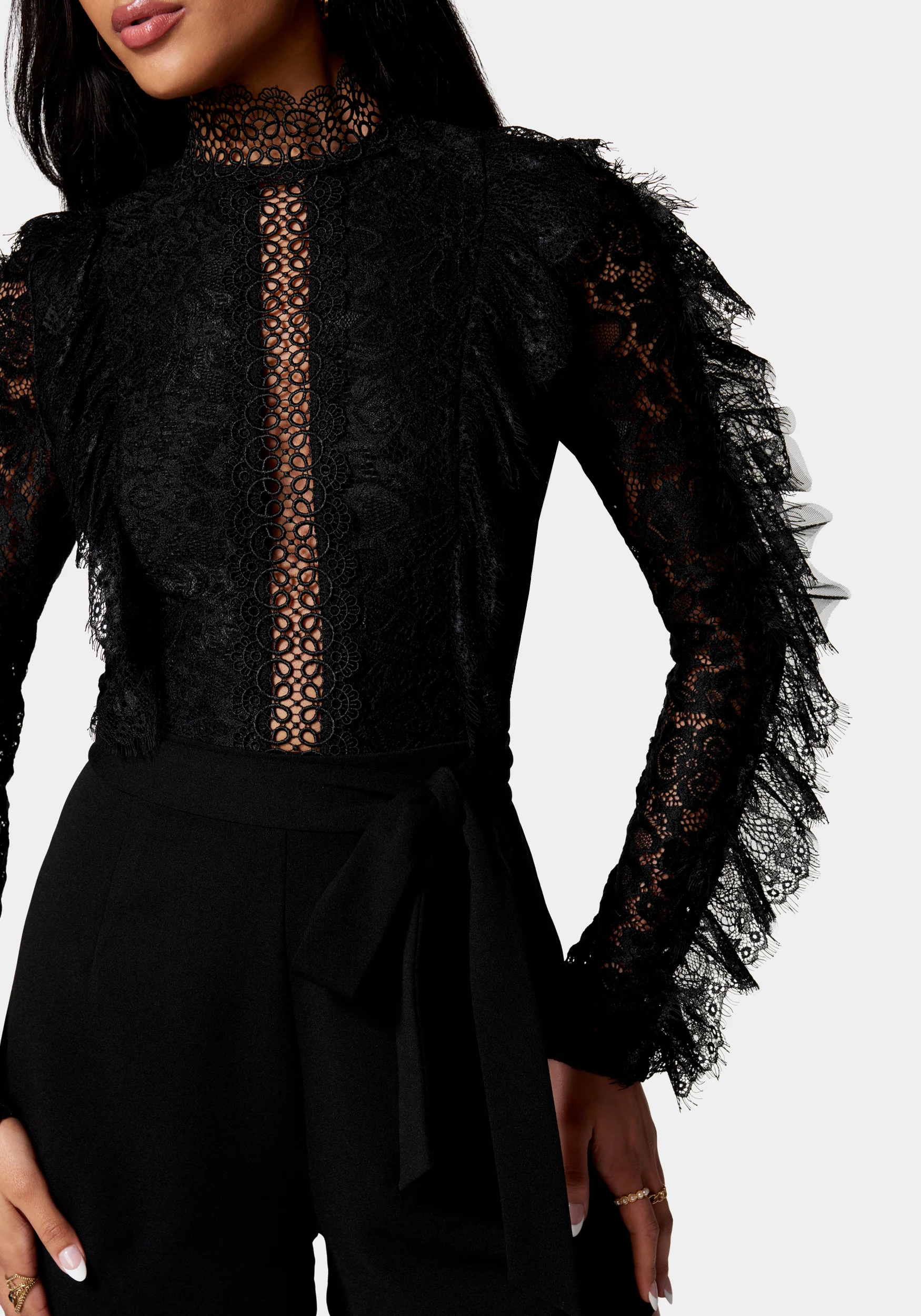 Ruffle Lace Romper - Image 4