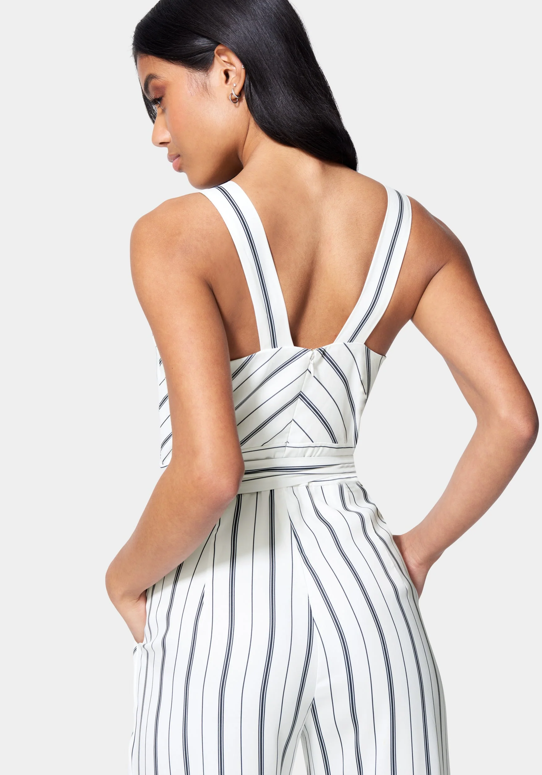 Sleeveless Wide Leg Jumpsuit - Image 3