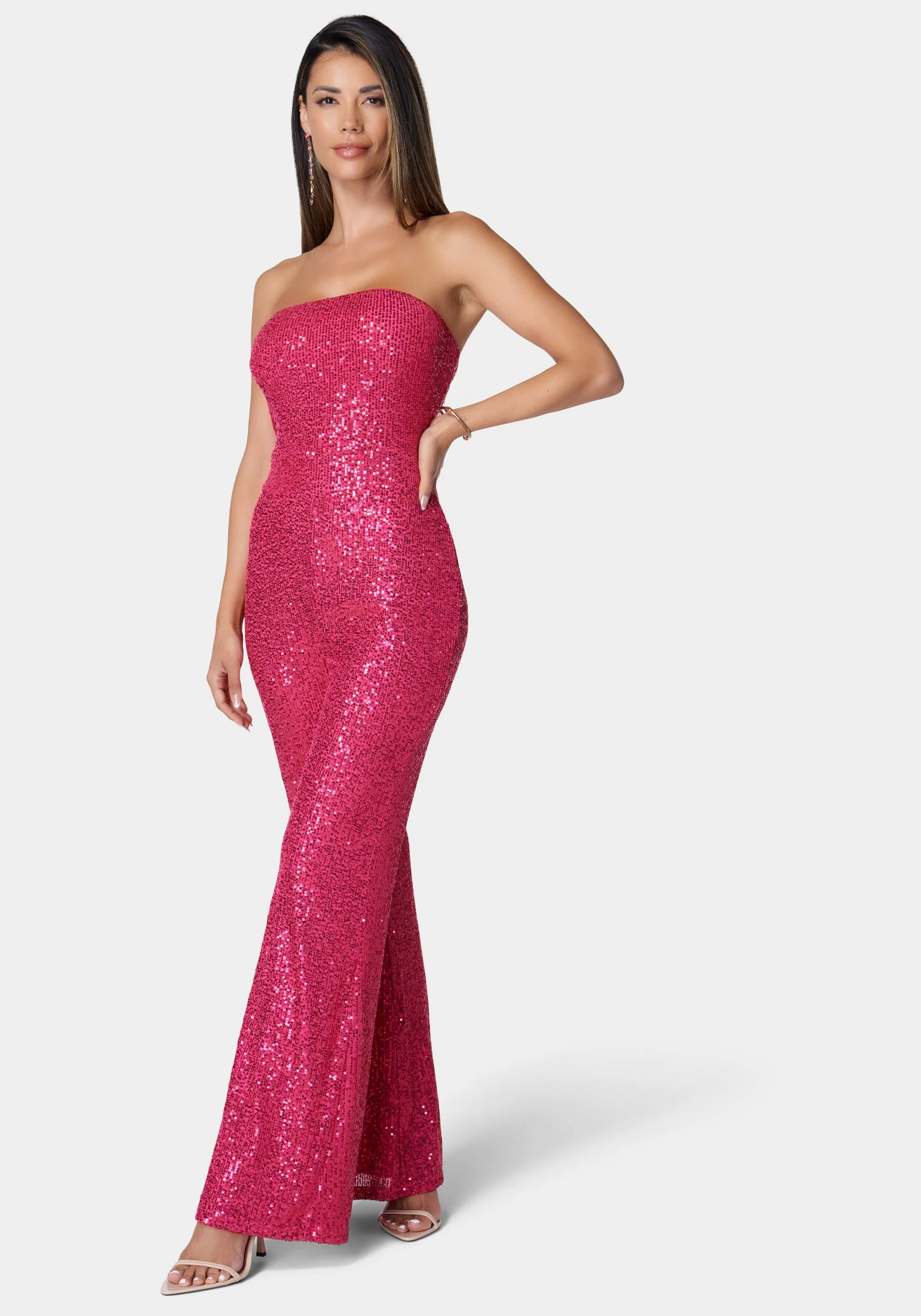 Strapless Sequin Jumpsuit - Image 2
