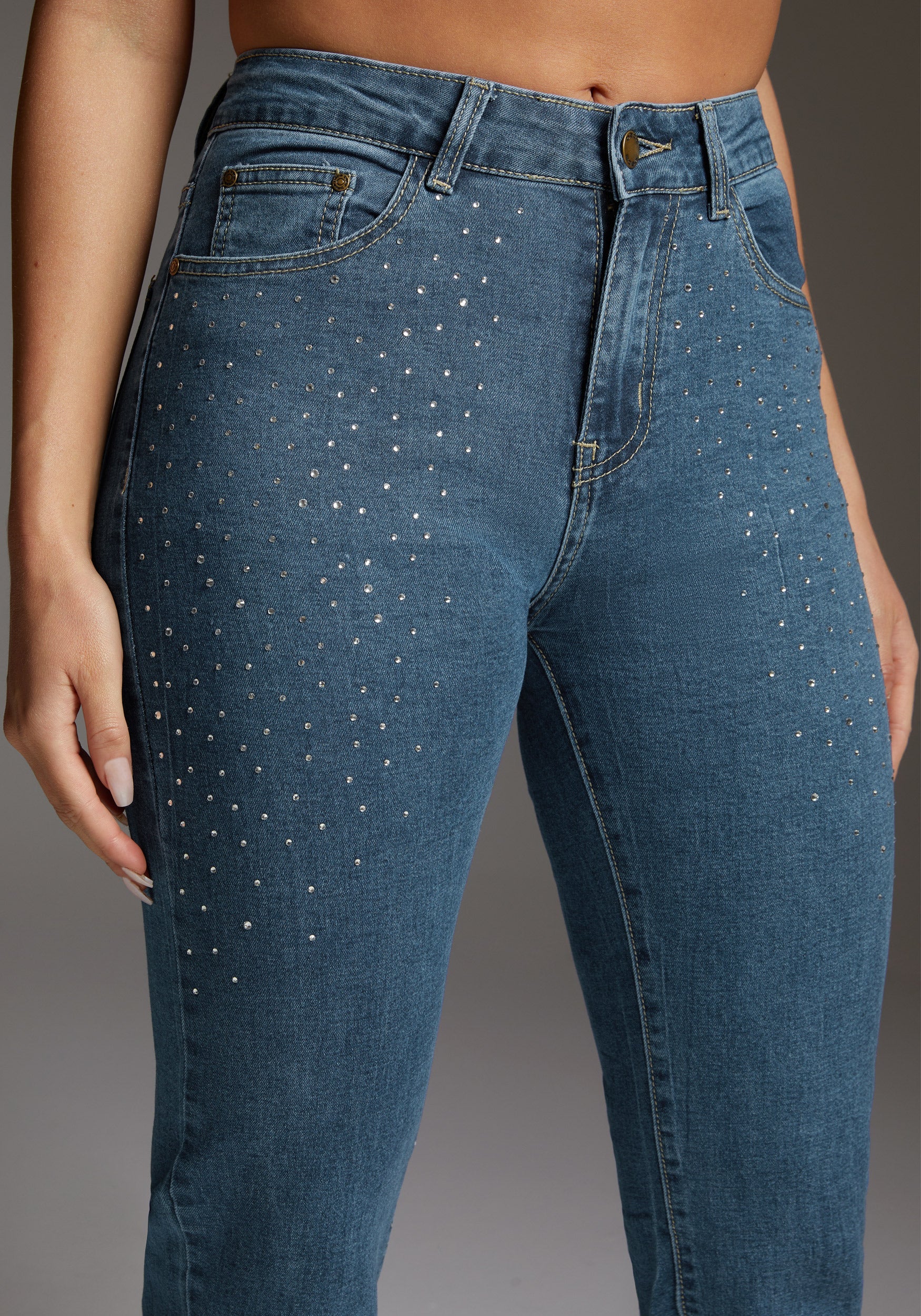 The Skinny With Rhinestone Details - Image 3