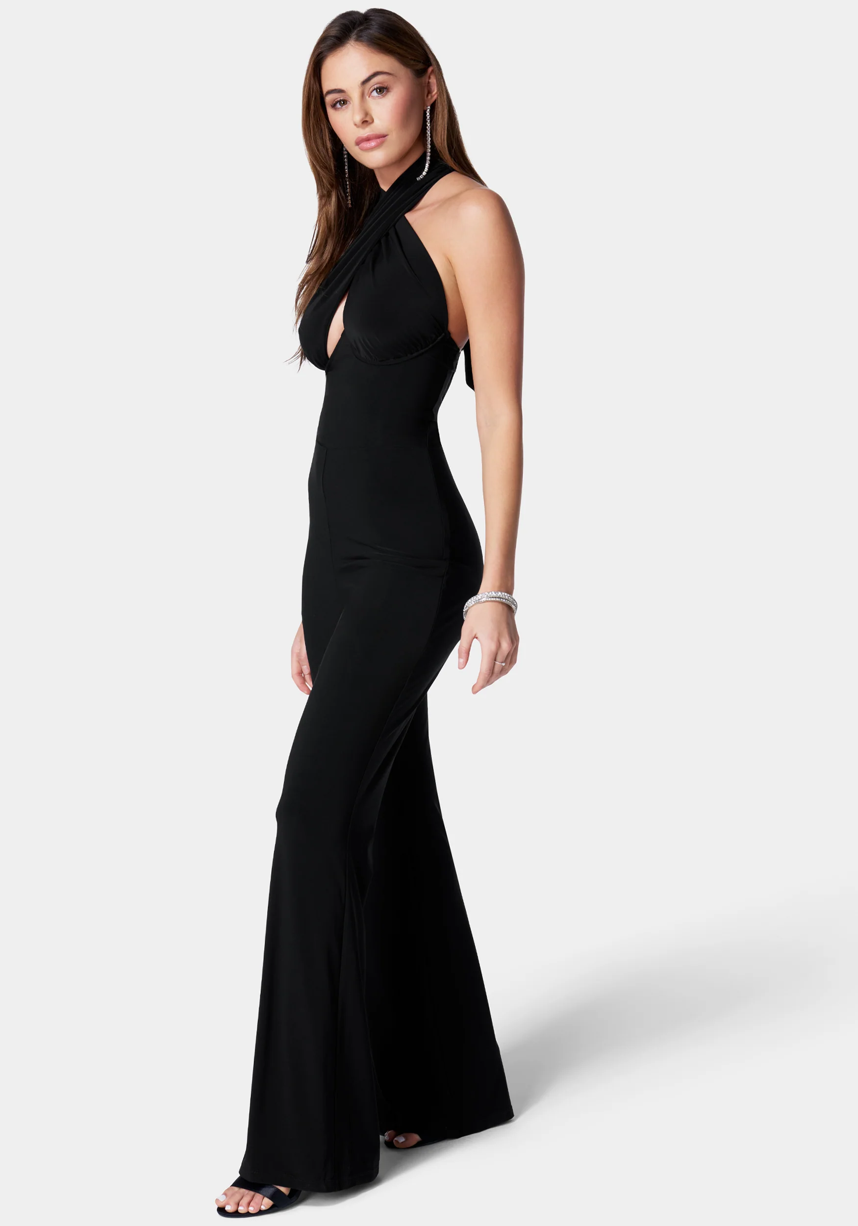 Tie Front Halter Jumpsuit - Image 2